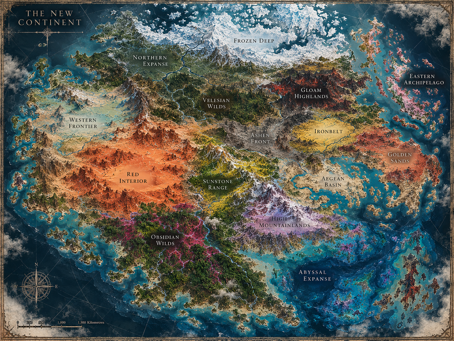 Map of the New Continent